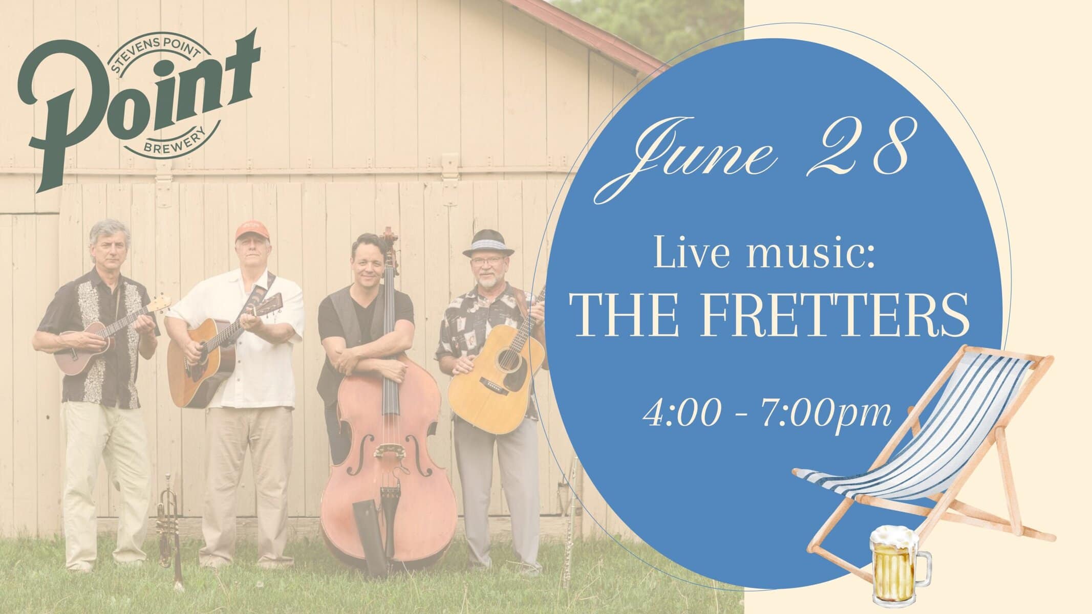 The Fretters live at Stevens Point Brewery, June 28.