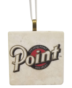Point Logo Stone Christmas Ornament