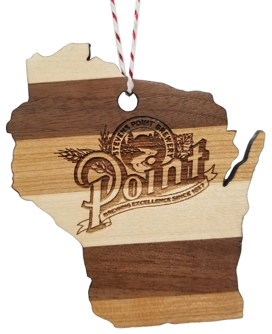 Product Image - Wooden WI Ornament
