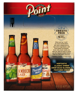 Point Beer Variety 12 Pack Bottles | Side View