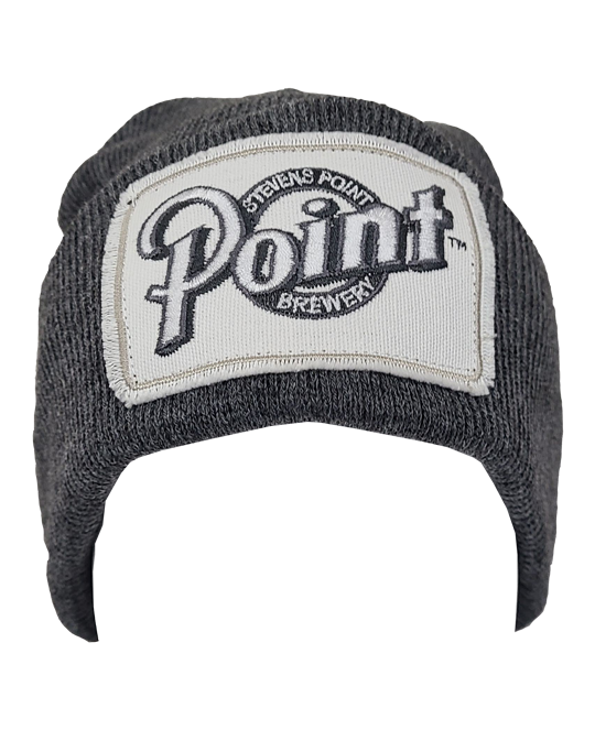 Product Image - Grey Patch Cuffed Beanie