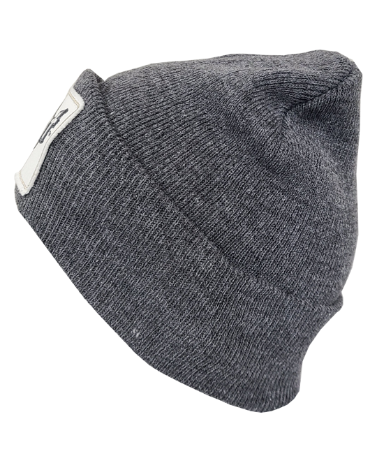 Grey Patch Cuffed Beanie Featured Product Image