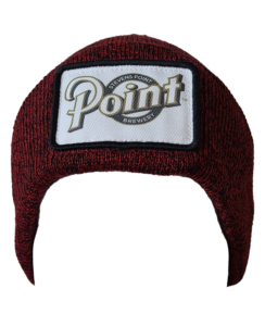 Red Marled Cuffed Beanie | Front