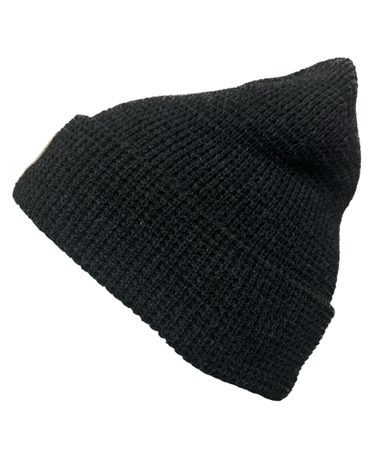 Point Black Waffle Beanie Featured Product Image