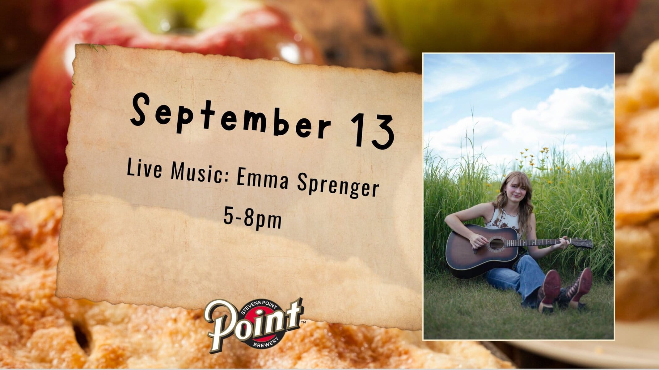September 13 Live Music Event with Guitarist