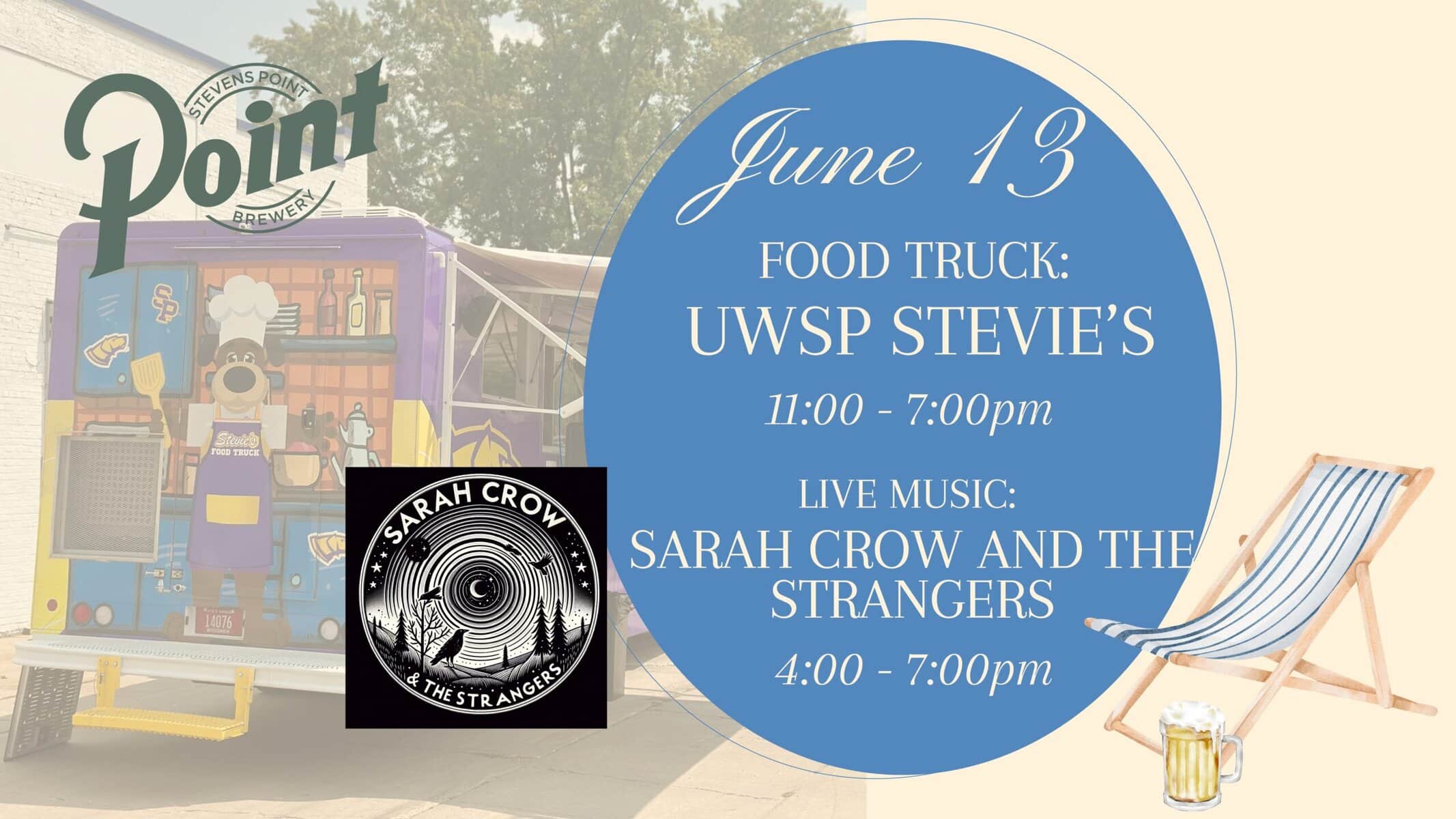 June 13: Food truck and live music event.