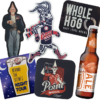 Assorted Point Brewery beer labels and tour sign.