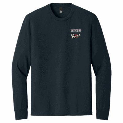 Long-sleeve black shirt with brewery logo