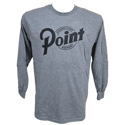 Gray Stevens Point Brewery long sleeve shirt