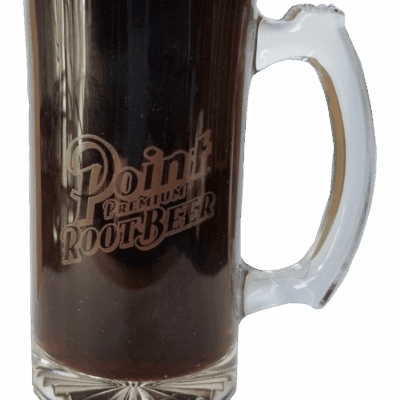 Point Premium Root Beer glass mug