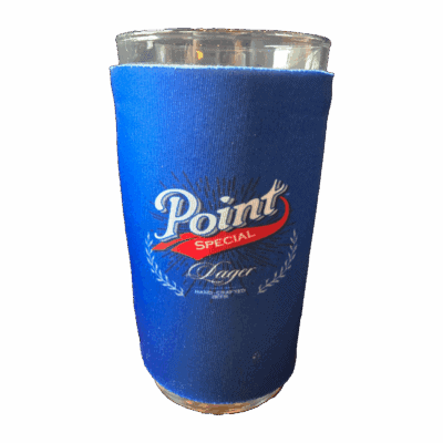Blue Point Special Lager beer glass koozie.