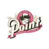 Retro Point Brewery logo with river and forest emblem