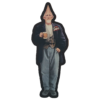 Point conehead holding a beer mug