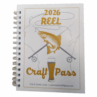 2026 Reel Craft Pass notebook with fish illustration