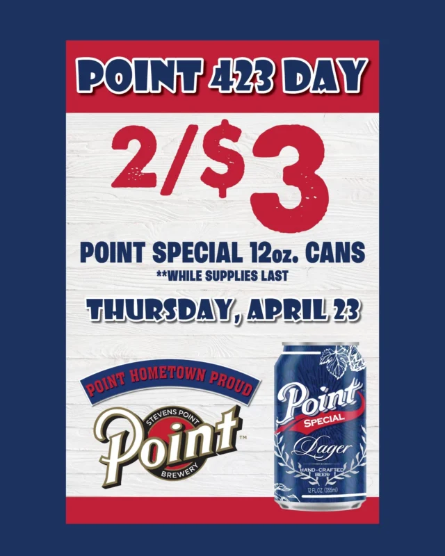 423 Day Formally known as Point Special Day is this week! Here are our 2026 location participants! Cheers!