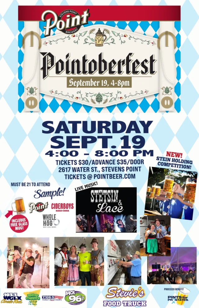 Save the date!! Pointoberfest is coming up! This event is for AGES 21 AND UP! If you are a DD your ticket is just $10!