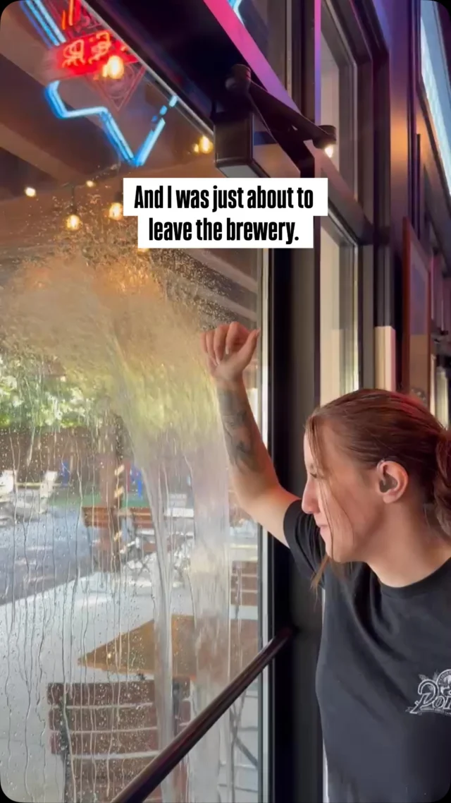 I guess I’ll just have to stay at the taproom until it’s done raining! 😏