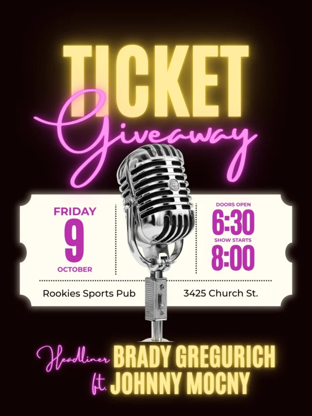 3 winners are going to win 4 tickets each for the Rookies comedy show October 9th!
Tag a friend in the comments AND comment your favorite Point Beer flavor!

Contest closes at noon central time on October 5th!