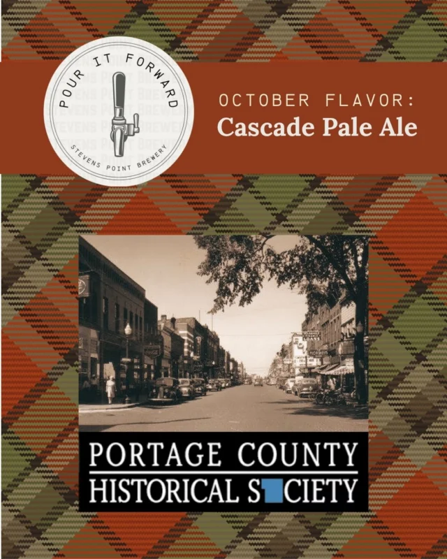 Come out through October to the taproom to help support Portage County Historical Society with a Cascade Pale Ale!!